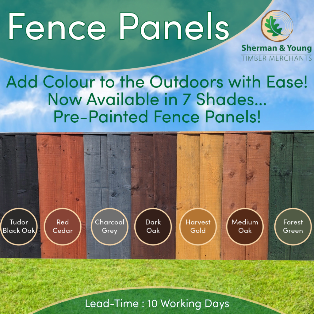 Waney Lap Fence Panels | Buy Online | Sherman & Young Timber