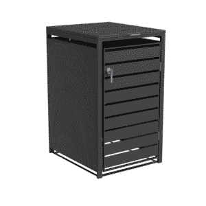 Ecoscape Bin Store Charcoal Single