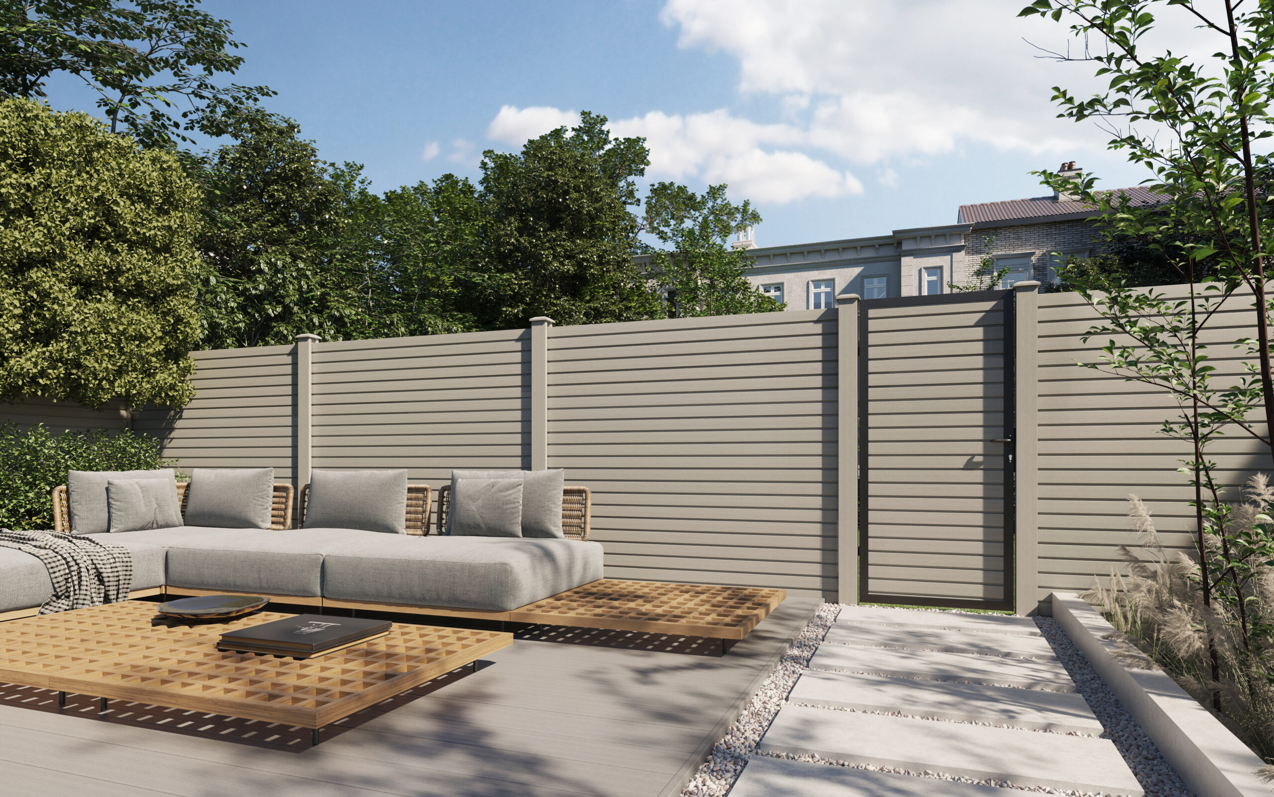 Ecoscape Clarity Composite Gate - Graphite