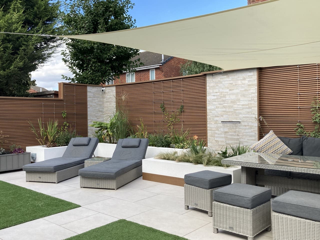 Ecoscape Forma Slatted Cladding Spiced Oak