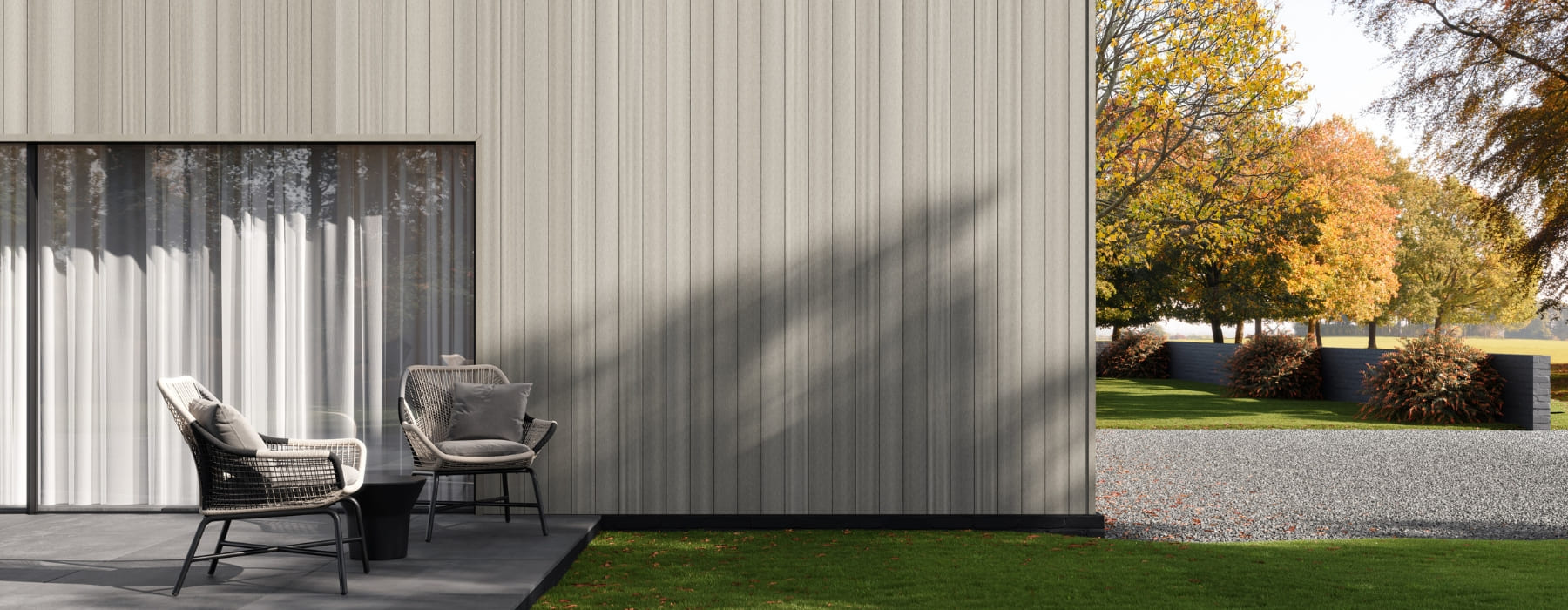 Ecoscape Forma Panel Cladding Silver Birch