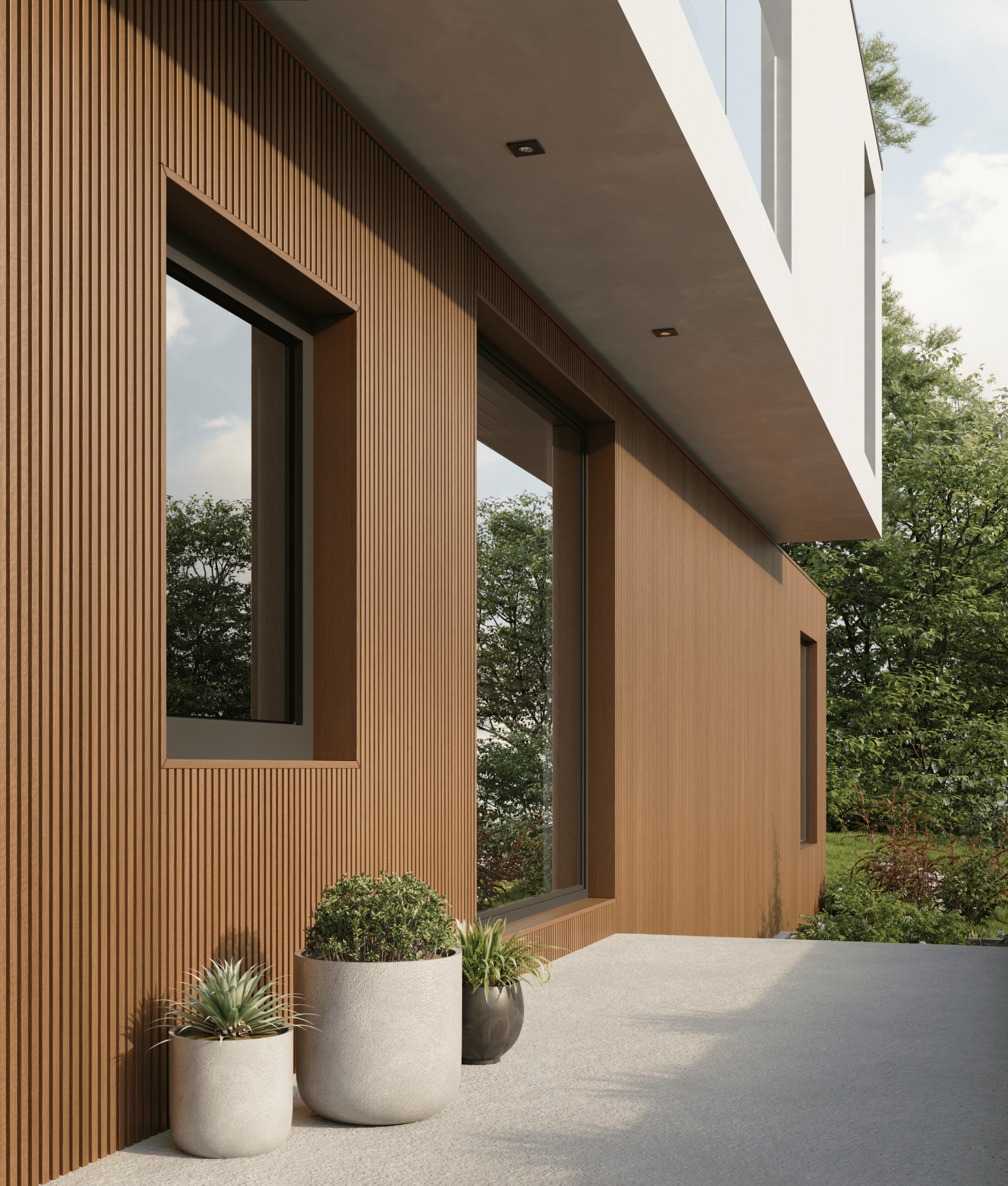 Ecoscape Forma Slatted Cladding Spiced Oak